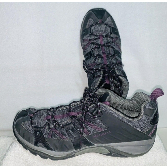 Merrell Sz 7 Siren Sport Women's Black Damson Athletic Hiking Trail Shoes - Picture 2 of 6